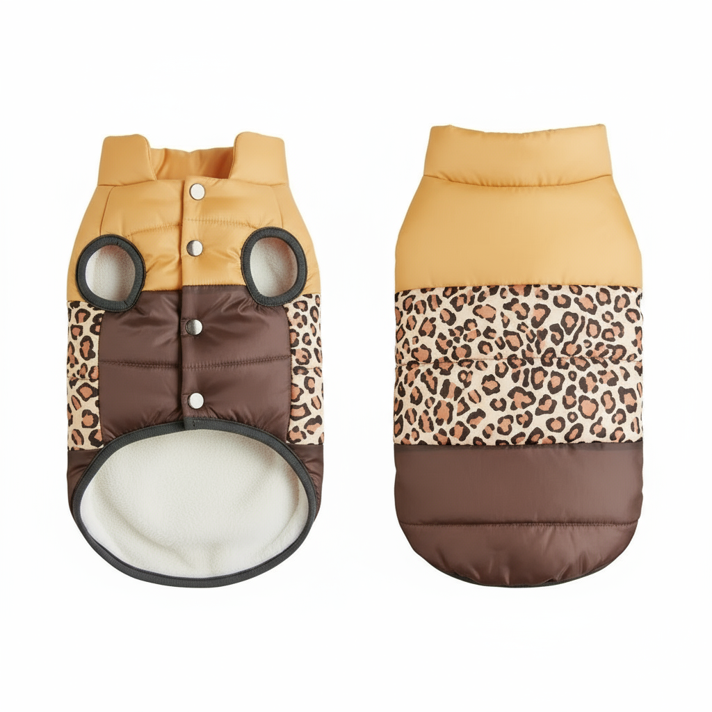 Chaqueta de perro polar acolchada – fácil de poner