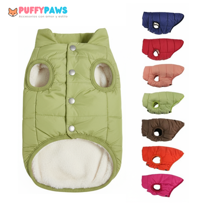 Chaqueta de perro polar acolchada – fácil de poner