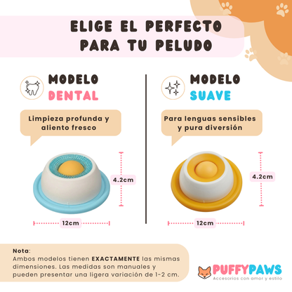 Cuenco giratorio PuffyLick™ | Alimentador lento interactivo 360°