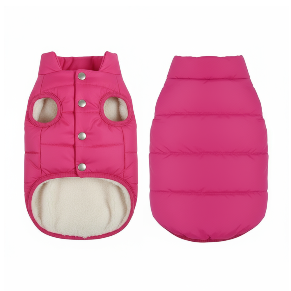 Chaqueta de perro polar acolchada – fácil de poner