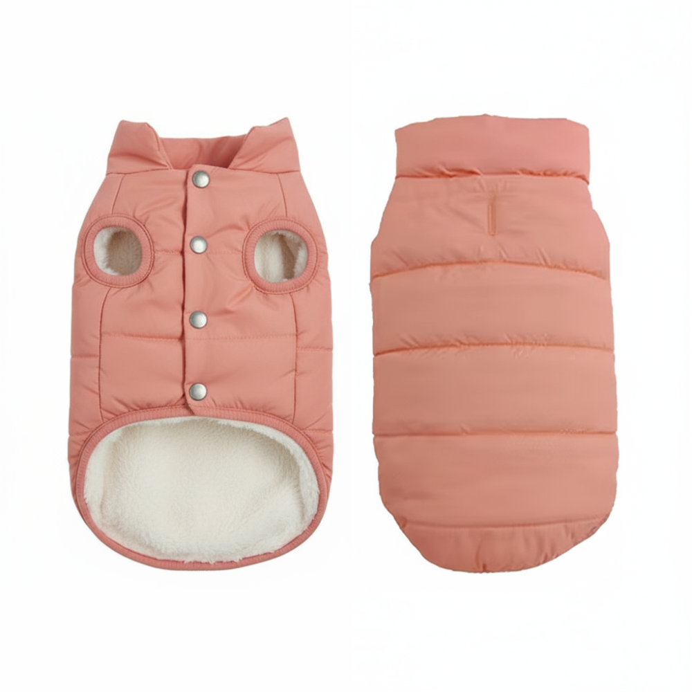 Chaqueta de perro polar acolchada – fácil de poner