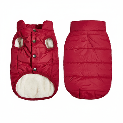 Chaqueta de perro polar acolchada – fácil de poner