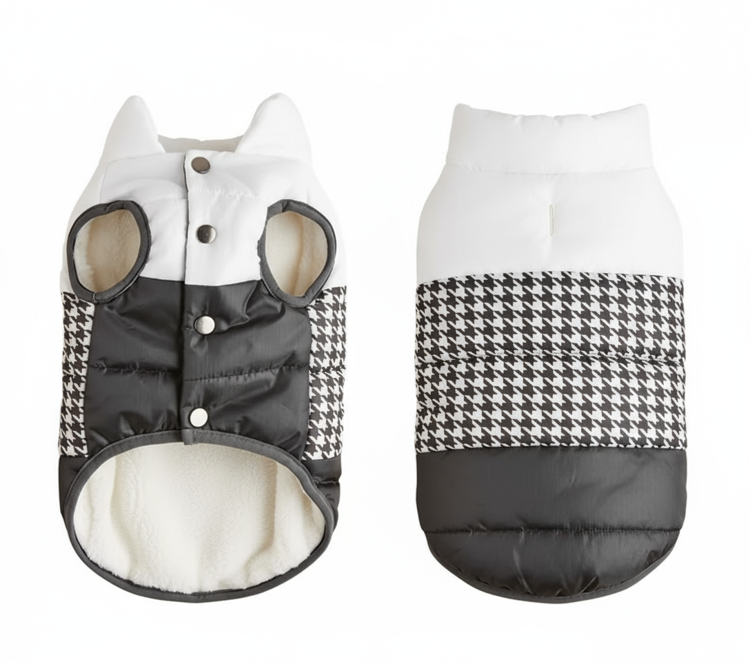 Chaqueta de perro polar acolchada – fácil de poner