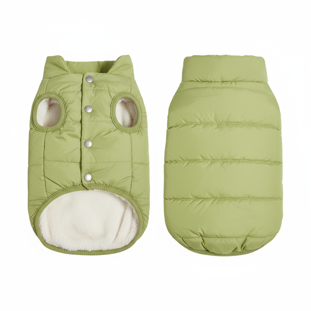 Chaqueta de perro polar acolchada – fácil de poner