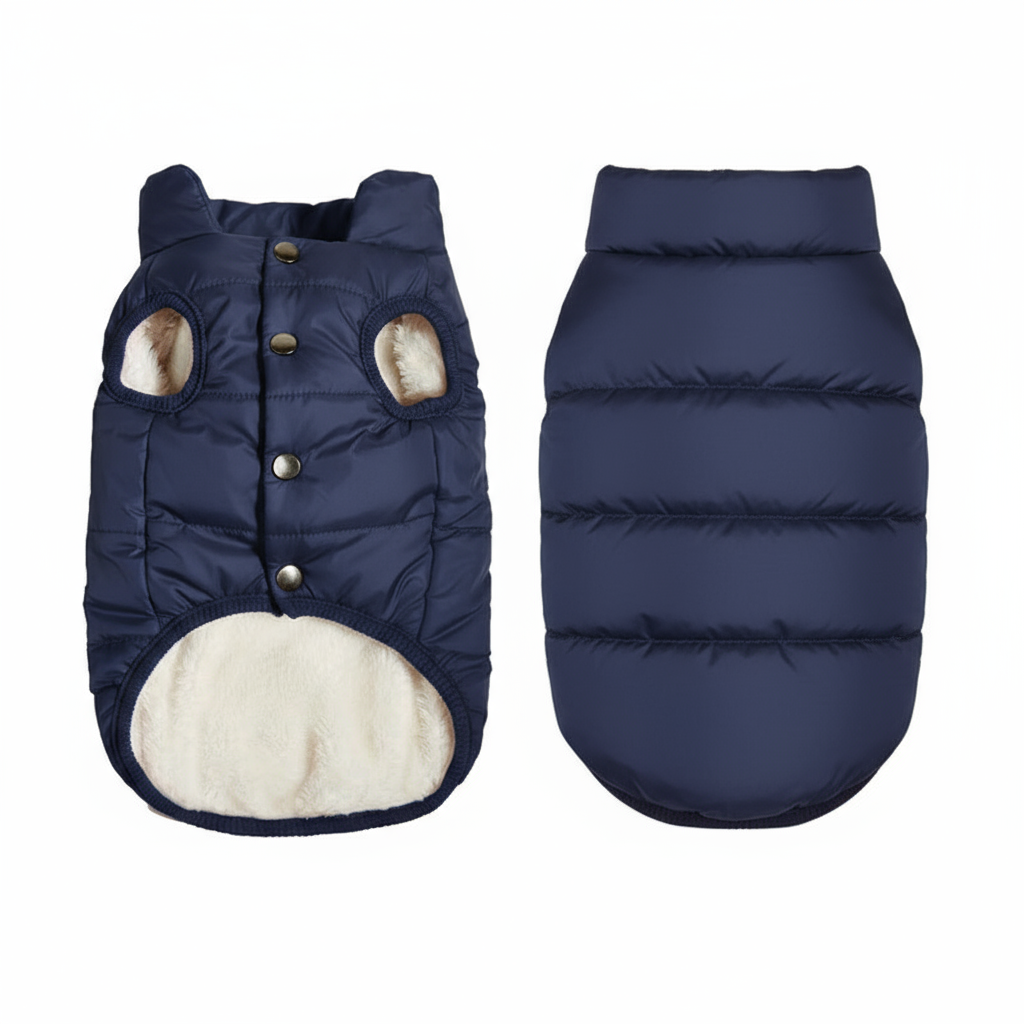 Chaqueta de perro polar acolchada – fácil de poner