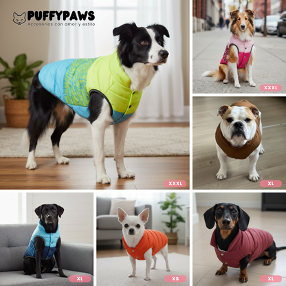 Chaqueta de perro polar acolchada – fácil de poner