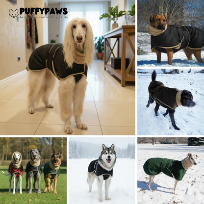 Abrigo impermeable para perros grandes (3 capas) | Invierno