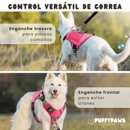 Arnés táctico tipo H para perros grandes