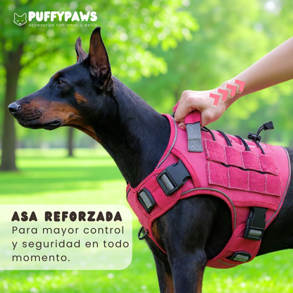 Arnés táctico tipo H para perros grandes